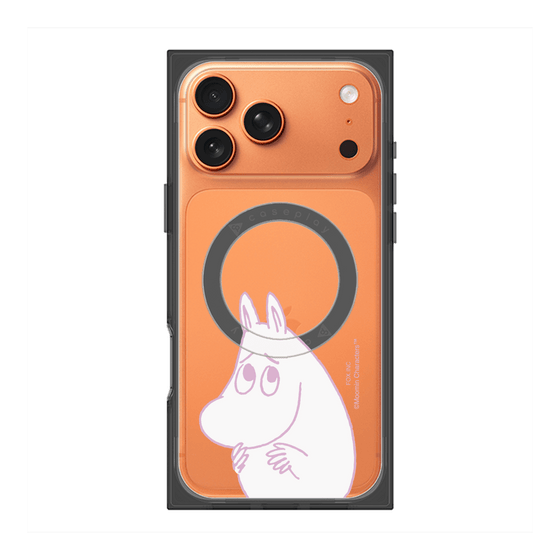 プレミアムスクエアケース with MagSafe［ MOOMIN - Fearful face ］