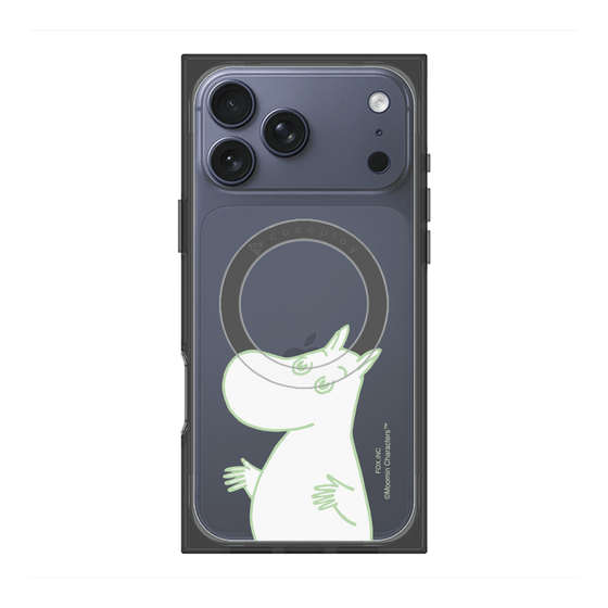 プレミアムスクエアケース with MagSafe［ MOOMIN - Sparkling face ］