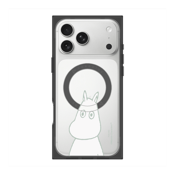 プレミアムスクエアケース with MagSafe［ MOOMIN - Troubled face ］