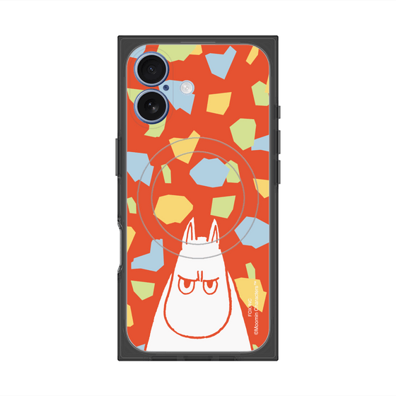 プレミアムスクエアケース with MagSafe［ MOOMIN - Angry face - color ］