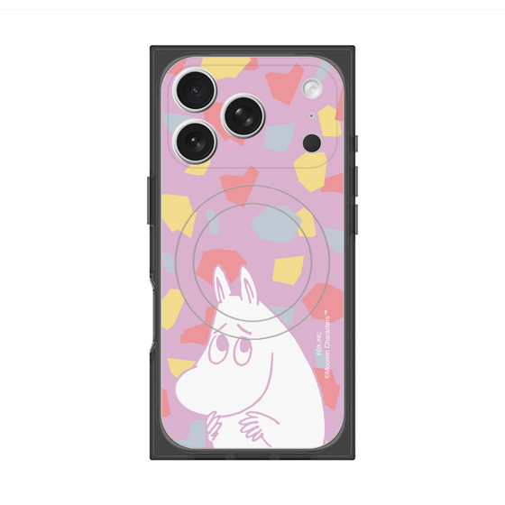 プレミアムスクエアケース with MagSafe［ MOOMIN - Fearful face - color ］