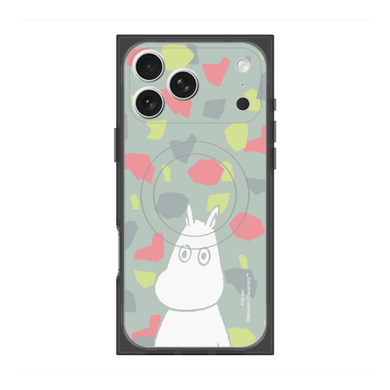 プレミアムスクエアケース with MagSafe［ MOOMIN - Troubled face - color ］