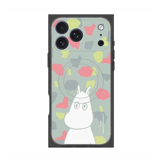 プレミアムスクエアケース with MagSafe［ MOOMIN - Troubled face - color ］