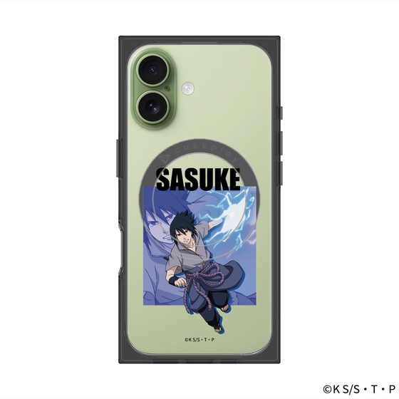 プレミアムスクエアケース with MagSafe［ NARUTO -ナルト- 疾風伝 - うちはサスケ ］