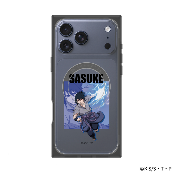 プレミアムスクエアケース with MagSafe［ NARUTO -ナルト- 疾風伝 - うちはサスケ ］
