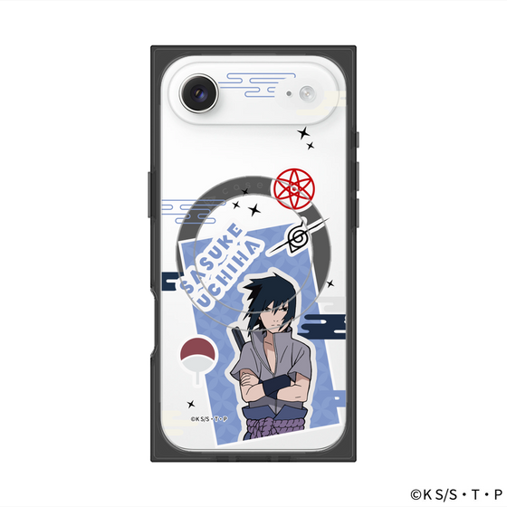 プレミアムスクエアケース with MagSafe［ NARUTO-ナルト- 疾風伝 - ステッカー - うちはサスケ ］