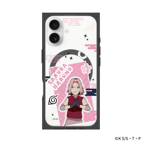 プレミアムスクエアケース with MagSafe［ NARUTO-ナルト- 疾風伝 - ステッカー - 春野サクラ ］