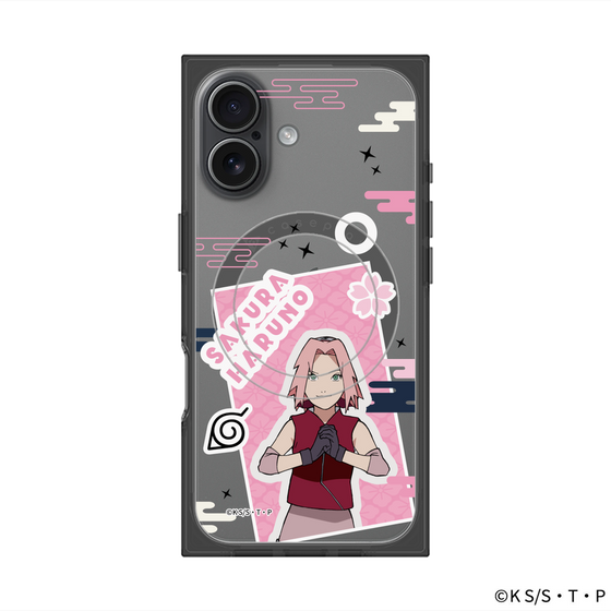 プレミアムスクエアケース with MagSafe［ NARUTO -ナルト- 疾風伝 - ステッカー - 春野サクラ ］