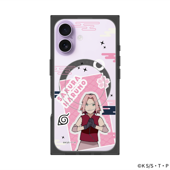 プレミアムスクエアケース with MagSafe［ NARUTO -ナルト- 疾風伝 - ステッカー - 春野サクラ ］