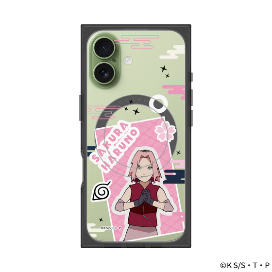 プレミアムスクエアケース with MagSafe［ NARUTO -ナルト- 疾風伝 - ステッカー - 春野サクラ ］