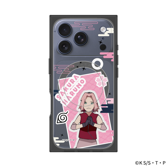 プレミアムスクエアケース with MagSafe［ NARUTO -ナルト- 疾風伝 - ステッカー - 春野サクラ ］