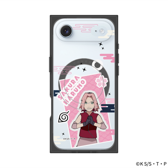プレミアムスクエアケース with MagSafe［ NARUTO -ナルト- 疾風伝 - ステッカー - 春野サクラ ］