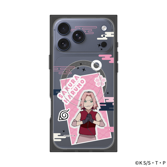プレミアムスクエアケース with MagSafe［ NARUTO -ナルト- 疾風伝 - ステッカー - 春野サクラ ］