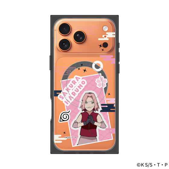 プレミアムスクエアケース with MagSafe［ NARUTO -ナルト- 疾風伝 - ステッカー - 春野サクラ ］