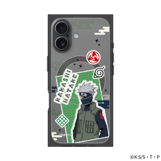 プレミアムスクエアケース with MagSafe［ NARUTO -ナルト- 疾風伝 - ステッカー - はたけカカシ ］