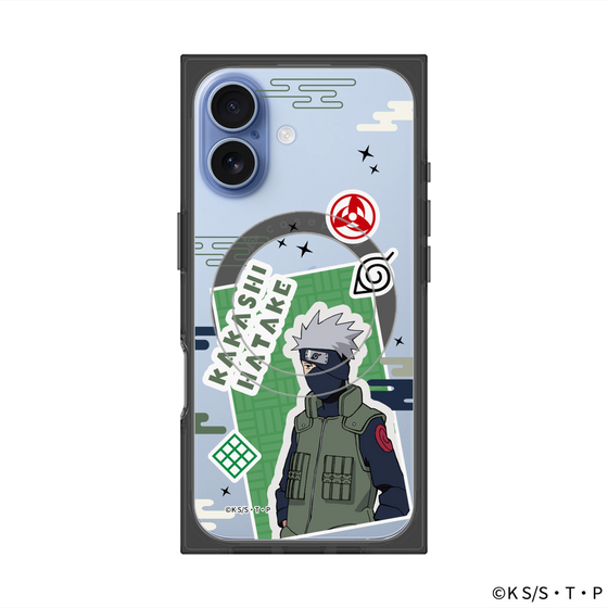 プレミアムスクエアケース with MagSafe［ NARUTO -ナルト- 疾風伝 - ステッカー - はたけカカシ ］