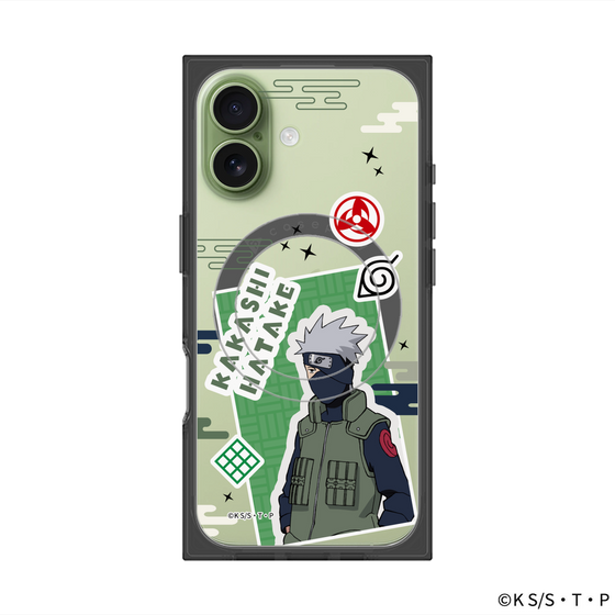 プレミアムスクエアケース with MagSafe［ NARUTO -ナルト- 疾風伝 - ステッカー - はたけカカシ ］