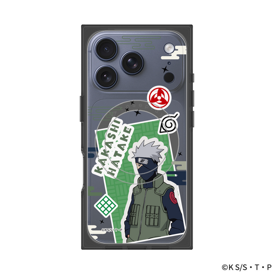 プレミアムスクエアケース with MagSafe［ NARUTO -ナルト- 疾風伝 - ステッカー - はたけカカシ ］