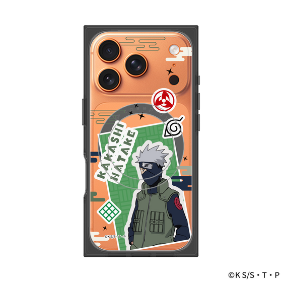 プレミアムスクエアケース with MagSafe［ NARUTO -ナルト- 疾風伝 - ステッカー - はたけカカシ ］