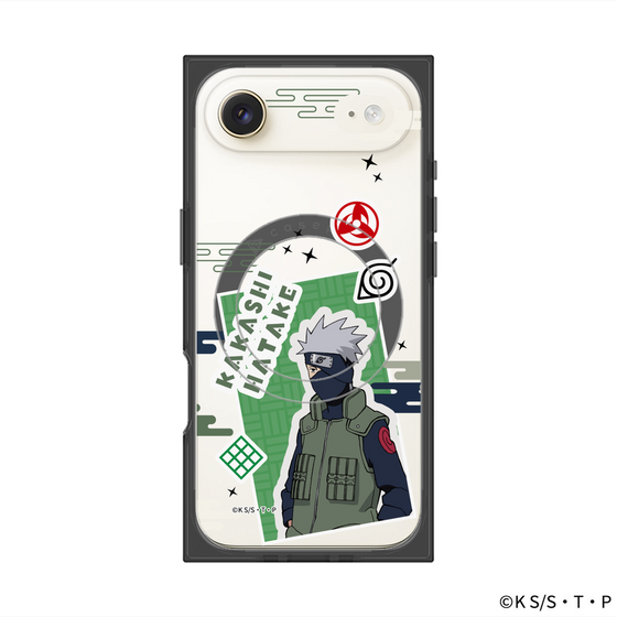 プレミアムスクエアケース with MagSafe［ NARUTO -ナルト- 疾風伝 - ステッカー - はたけカカシ ］