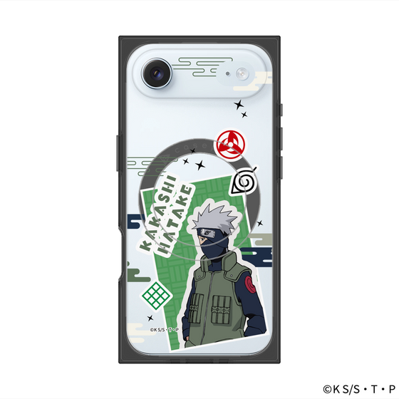 プレミアムスクエアケース with MagSafe［ NARUTO -ナルト- 疾風伝 - ステッカー - はたけカカシ ］