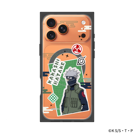 プレミアムスクエアケース with MagSafe［ NARUTO -ナルト- 疾風伝 - ステッカー - はたけカカシ ］