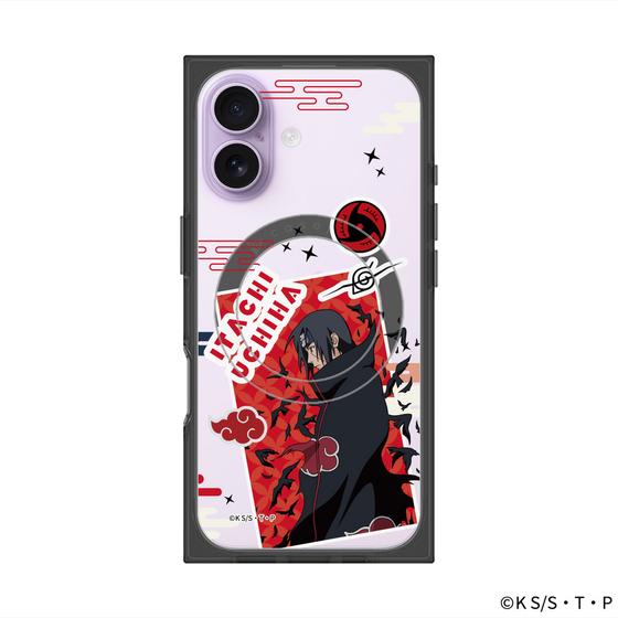 プレミアムスクエアケース with MagSafe［ NARUTO -ナルト- 疾風伝 - ステッカー - うちはイタチ ］