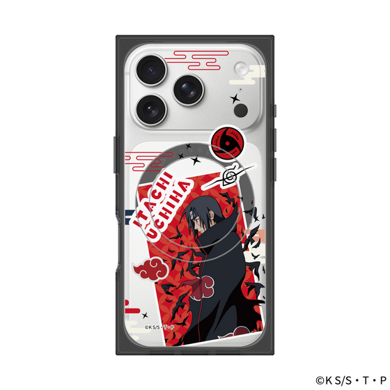 プレミアムスクエアケース with MagSafe［ NARUTO-ナルト- 疾風伝 - ステッカー - うちはイタチ ］