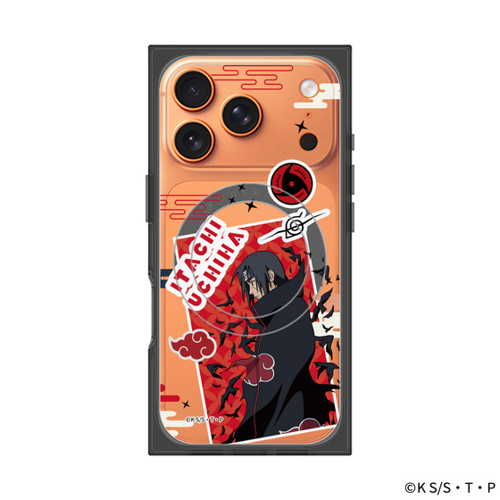 プレミアムスクエアケース with MagSafe［ NARUTO -ナルト- 疾風伝 - ステッカー - うちはイタチ ］