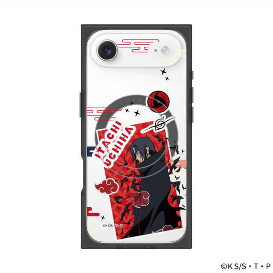 プレミアムスクエアケース with MagSafe［ NARUTO-ナルト- 疾風伝 - ステッカー - うちはイタチ ］