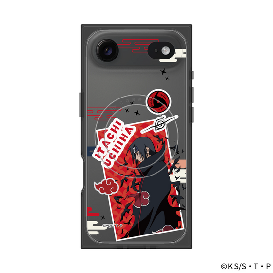 プレミアムスクエアケース with MagSafe［ NARUTO -ナルト- 疾風伝 - ステッカー - うちはイタチ ］