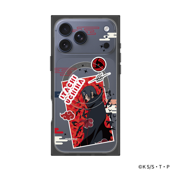 プレミアムスクエアケース with MagSafe［ NARUTO -ナルト- 疾風伝 - ステッカー - うちはイタチ ］