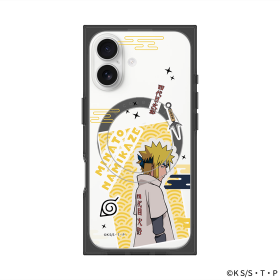 プレミアムスクエアケース with MagSafe［ NARUTO-ナルト- 疾風伝 - ステッカー - 波風ミナト ］