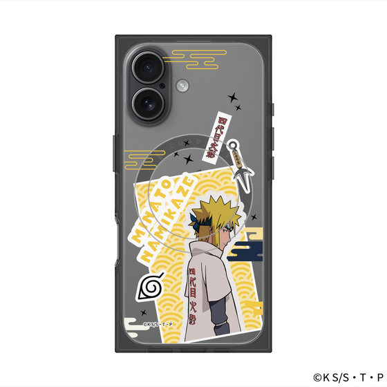 プレミアムスクエアケース with MagSafe［ NARUTO -ナルト- 疾風伝 - ステッカー - 波風ミナト ］