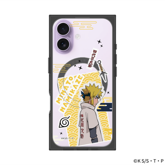 プレミアムスクエアケース with MagSafe［ NARUTO -ナルト- 疾風伝 - ステッカー - 波風ミナト ］