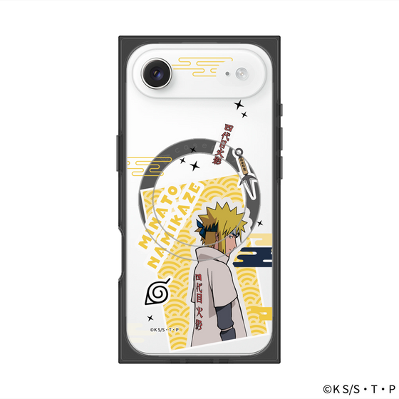プレミアムスクエアケース with MagSafe［ NARUTO-ナルト- 疾風伝 - ステッカー - 波風ミナト ］