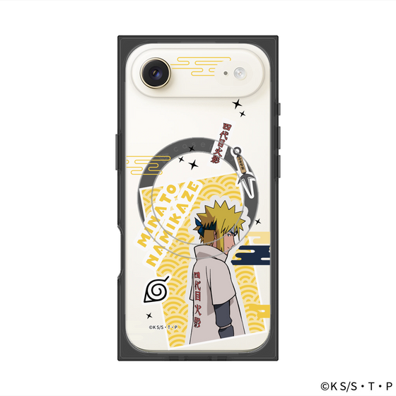 プレミアムスクエアケース with MagSafe［ NARUTO -ナルト- 疾風伝 - ステッカー - 波風ミナト ］