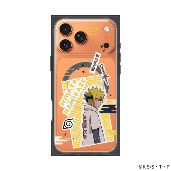 プレミアムスクエアケース with MagSafe［ NARUTO -ナルト- 疾風伝 - ステッカー - 波風ミナト ］