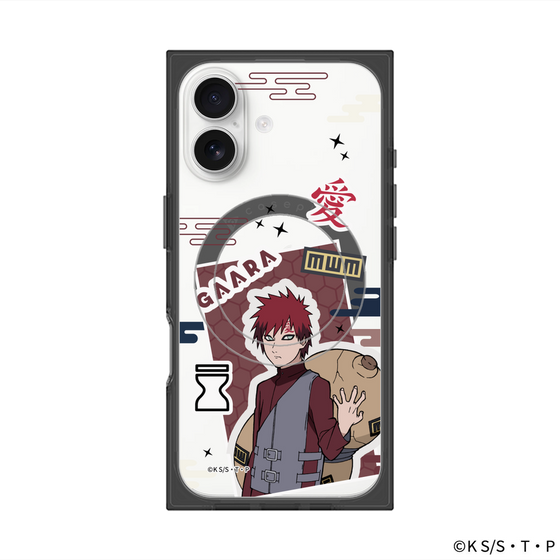 プレミアムスクエアケース with MagSafe［ NARUTO-ナルト- 疾風伝 - ステッカー - 我愛羅 ］