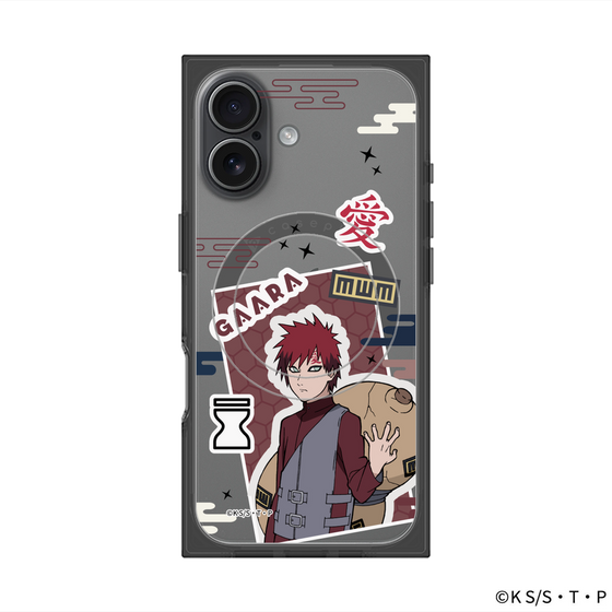 プレミアムスクエアケース with MagSafe［ NARUTO -ナルト- 疾風伝 - ステッカー - 我愛羅 ］