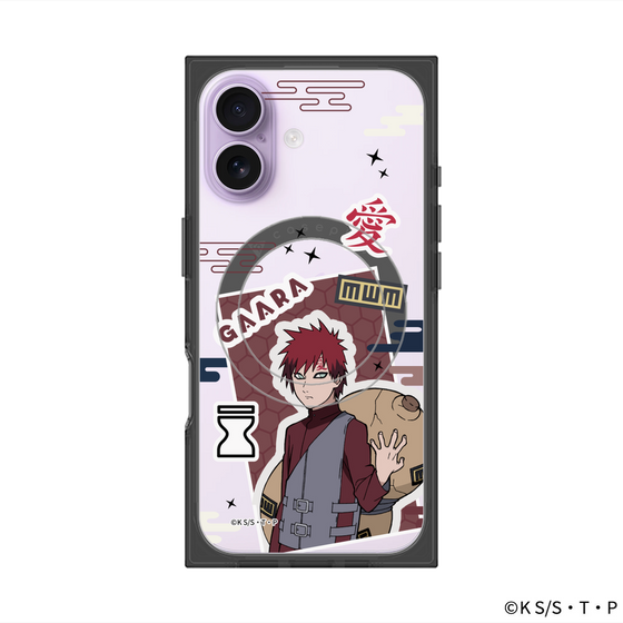 プレミアムスクエアケース with MagSafe［ NARUTO -ナルト- 疾風伝 - ステッカー - 我愛羅 ］