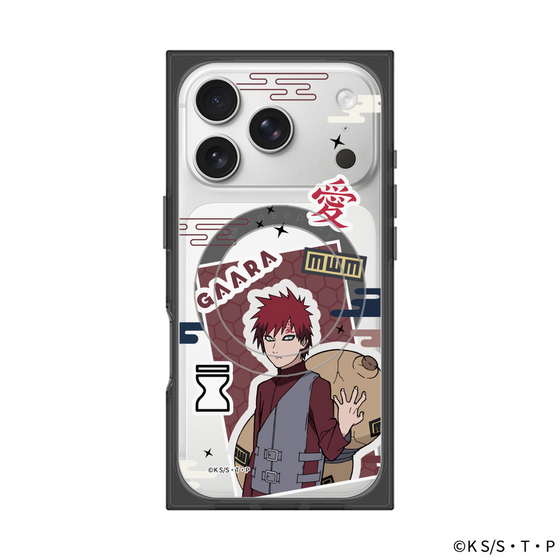 プレミアムスクエアケース with MagSafe［ NARUTO-ナルト- 疾風伝 - ステッカー - 我愛羅 ］