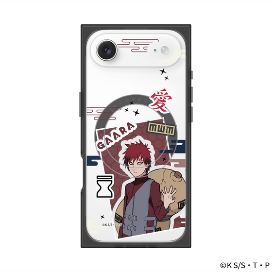 プレミアムスクエアケース with MagSafe［ NARUTO-ナルト- 疾風伝 - ステッカー - 我愛羅 ］