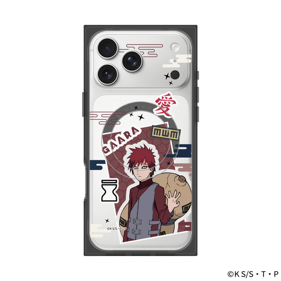プレミアムスクエアケース with MagSafe［ NARUTO-ナルト- 疾風伝 - ステッカー - 我愛羅 ］