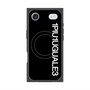 プレミアムスクエアケース with MagSafe［ 1PIU1UGUALE3 - ロゴ vertical - ブラック ］
