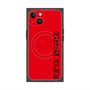 プレミアムスクエアケース with MagSafe［ SUPER PRIVATE - ロゴ - Red&Black ］