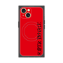 プレミアムスクエアケース with MagSafe［ SUPER PRIVATE - ロゴ - Red&Black ］