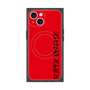 プレミアムスクエアケース with MagSafe［ SUPER PRIVATE - ロゴ - Red&Black ］