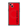 プレミアムスクエアケース with MagSafe［ SUPER PRIVATE - ロゴ - Red&Black ］