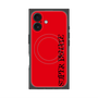 プレミアムスクエアケース with MagSafe［ SUPER PRIVATE - ロゴ - Red&Black ］
